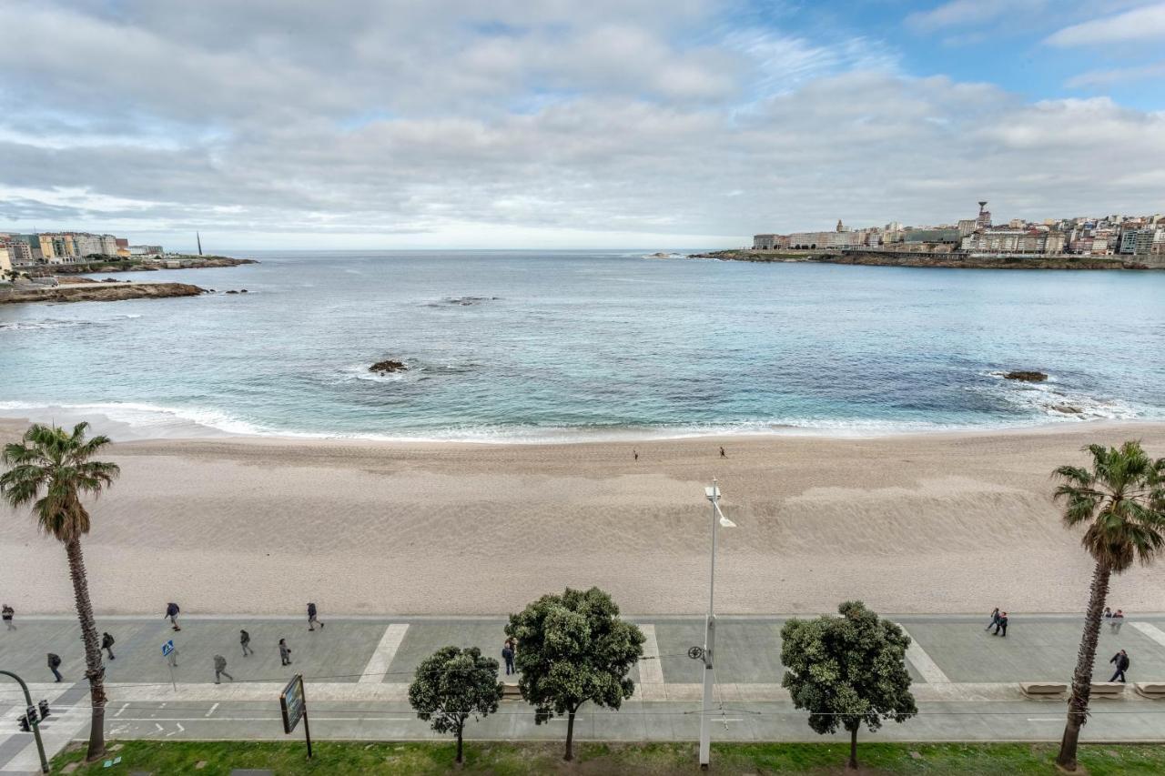 Apartamento En Primera Linea De Playa Riazor А-Корунья Екстер'єр фото